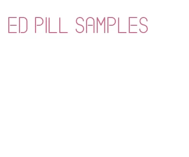 ed pill samples