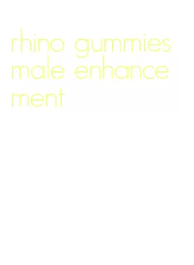 rhino gummies male enhancement