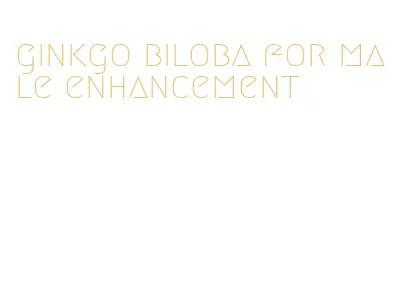 ginkgo biloba for male enhancement