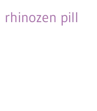 rhinozen pill