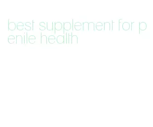 best supplement for penile health