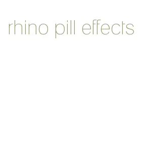 rhino pill effects